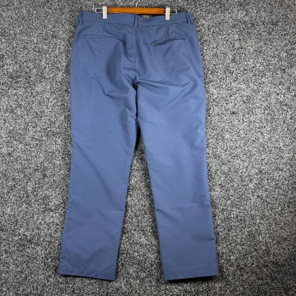 Banana Republic Core Temp Pants Mens 36x29 Blue‎ Gray Performance Golf Chino